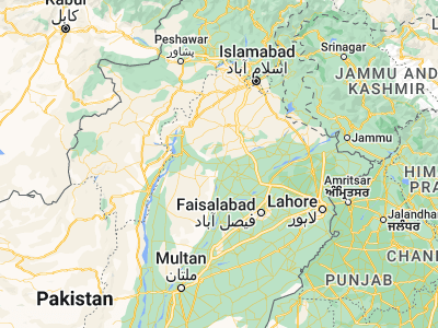 Map showing location of Jauharābād (32.2898, 72.2813)