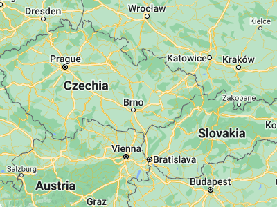 Map showing location of Jedovnice (49.34453, 16.75595)