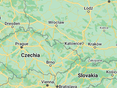 Map showing location of Jeseník (50.22937, 17.20464)