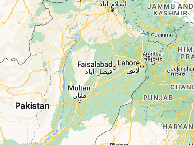 Map showing location of Jhang Sadr (31.27154, 72.32842)