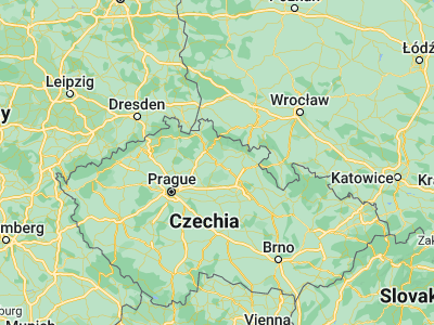 Map showing location of Jičín (50.43723, 15.35162)