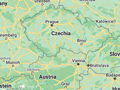 Map showing location of Jindřichův Hradec (49.14404, 15.00301)