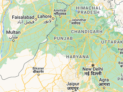 Map showing location of Kālānwāli (29.83281, 74.97857)