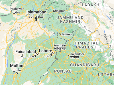 Map showing location of Kalāswāla (32.20093, 74.64914)