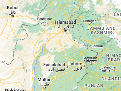 Map showing location of Kallar Kahār (32.78333, 72.7)