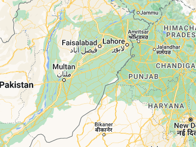 Map showing location of Kamīr (30.43333, 73.05)