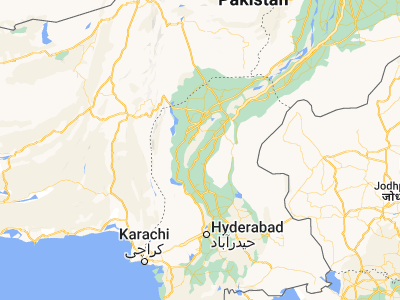 Map showing location of Kandiāro (27.06011, 68.20909)