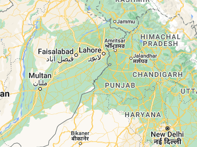 Map showing location of Kanganpur (30.76629, 74.12311)