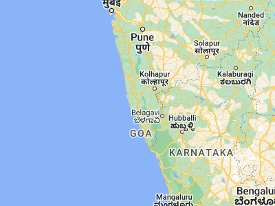 Map showing location of Kankauli (16.26667, 73.7)