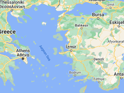 Map showing location of Karaburun (38.63967, 26.5111)