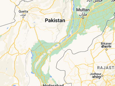 Map showing location of Kashmor (28.43333, 69.58333)