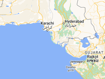 Map showing location of Keti Bandar (24.14472, 67.44972)