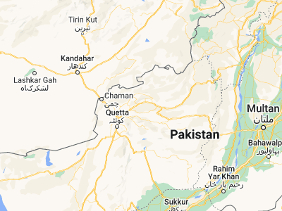 Map showing location of Khadan Khāk (30.74774, 67.70846)