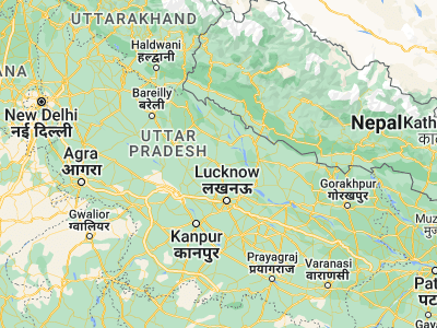 Map showing location of Khairābād (27.52708, 80.75553)