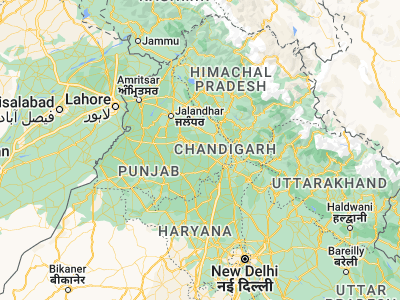 Map showing location of Khanna (30.703, 76.22106)