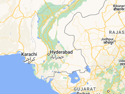 Map showing location of Khipro (25.82847, 69.37719)