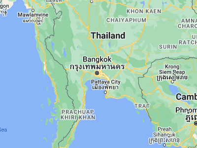 Map showing location of Khlong Toei (13.71668, 100.57159)