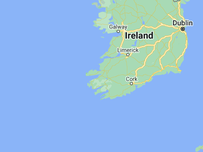 Map showing location of Killorglin (52.1, -9.78333)