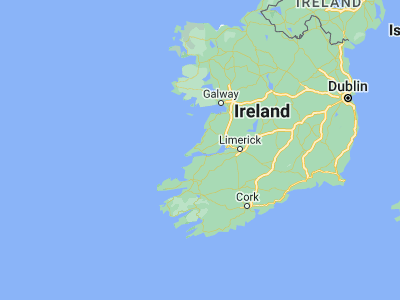 Map showing location of Kilrush (52.63972, -9.48333)