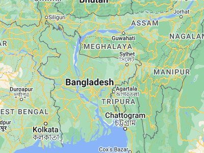 Map showing location of Kishorganj (24.43944, 90.78291)