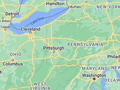 Map showing location of Kittanning (40.81645, -79.52199)