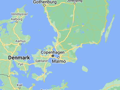 Map showing location of Klippan (56.13559, 13.13086)