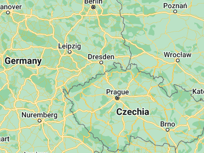 Map showing location of Košťany (50.65507, 13.75554)