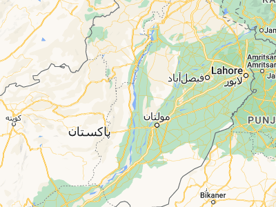 Map showing location of Kot Sultan (30.7737, 70.93125)