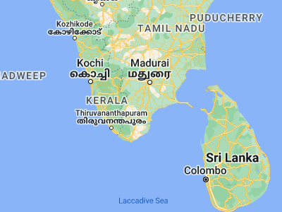 Map showing location of Kovilpatti (9.17167, 77.86989)