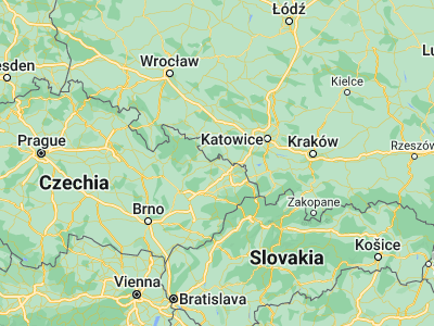 Map showing location of Kravaře (49.93203, 18.00472)