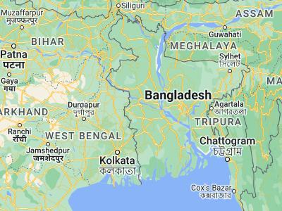 Map showing location of Kushtia (23.90105, 89.12207)