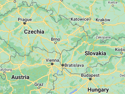 Map showing location of Kyjov (49.01018, 17.12253)