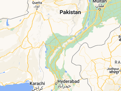 Map showing location of Lakhi (27.84958, 68.69936)