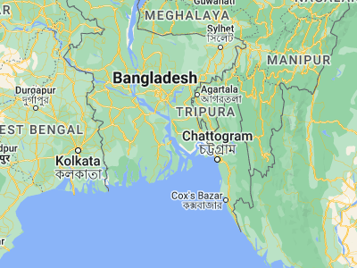 Map showing location of Lakshmīpur (22.9443, 90.83005)