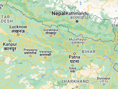 Map showing location of Lār (26.20258, 83.96792)