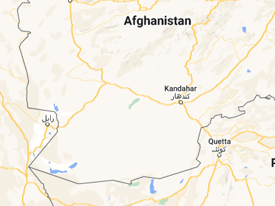 Map showing location of Lashkar Gāh (31.59382, 64.37161)