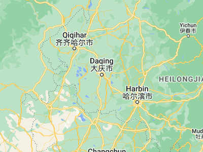 Map showing location of Longfeng (46.55, 125.11667)