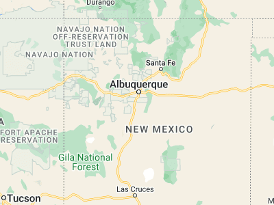 Map showing location of Los Lunas (34.80617, -106.73336)