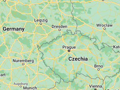 Map showing location of Louny (50.35699, 13.79667)