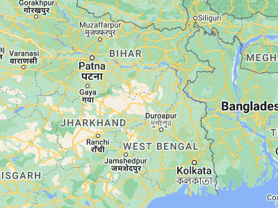 Map showing location of Madhupur (24.27419, 86.63929)