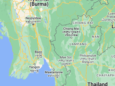 Map showing location of Mae La Noi (18.39399, 97.90504)