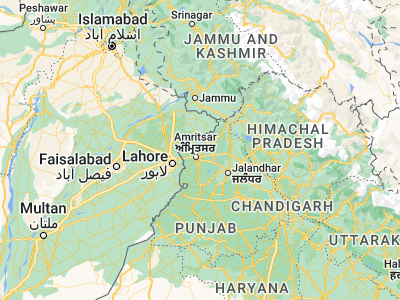 Map showing location of Majītha (31.75705, 74.95775)