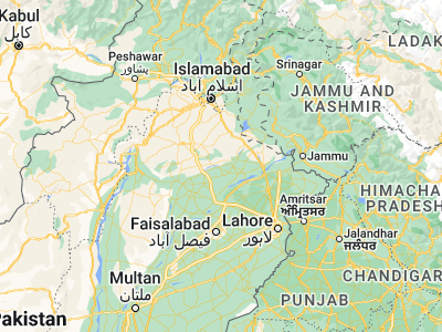 Map showing location of Malakwal City (32.55492, 73.2122)