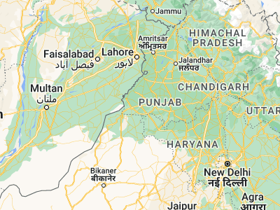 Map showing location of Malaut (30.21108, 74.48223)