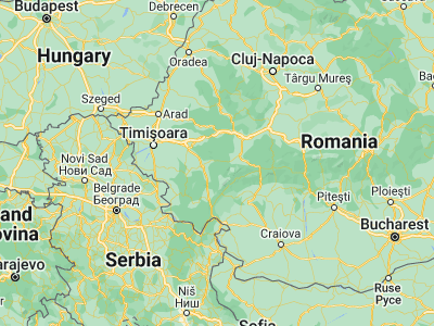 Map showing location of Marga (45.5, 22.51667)