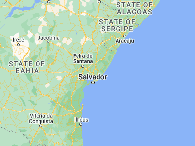 Map showing location of Mata de São João (-12.53028, -38.29917)
