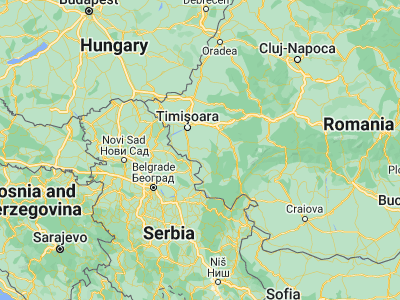 Map showing location of Măureni (45.40389, 21.5025)