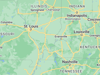 Map showing location of McLeansboro (38.09338, -88.53561)