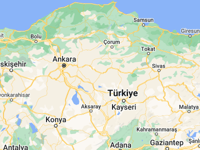 Map showing location of Mecidiye (39.60694, 34.40861)