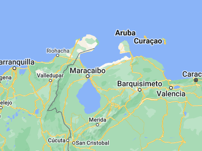 Map showing location of Mene de Mauroa (10.68156, -71.03678)